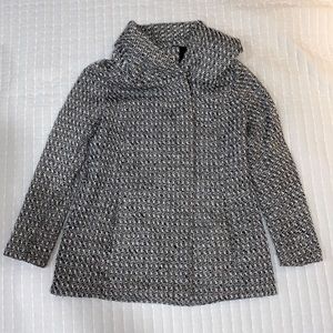 Black and White Patterned Coat (used)